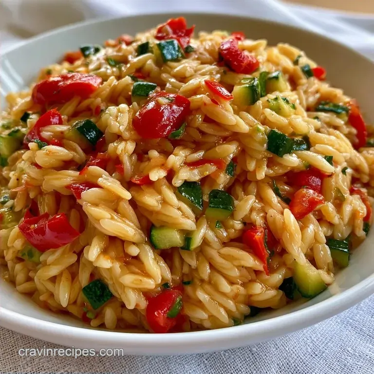 One-Pot Lemon Garlic Vegetable Orzo