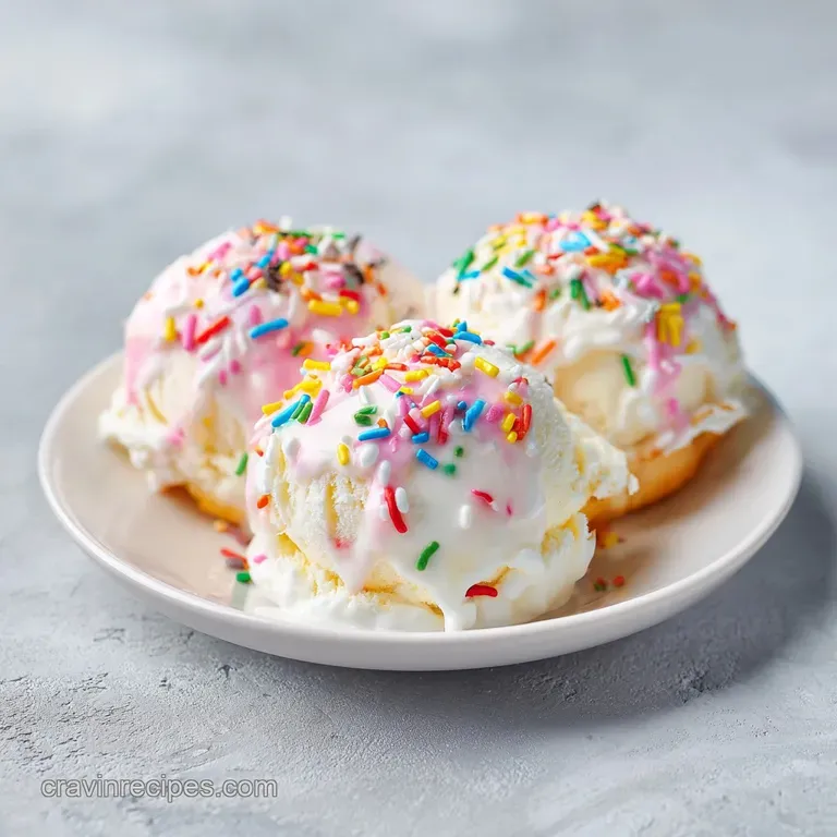 A scoop of creamy ice cream overflowing with cake pieces and sprinkles on a waffle cone, melting slightly in the summer sun.