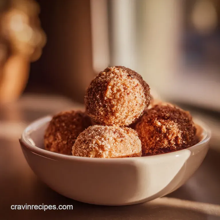 A neat stack of pale, delicate snowball cookies piled high on a rustic plate.