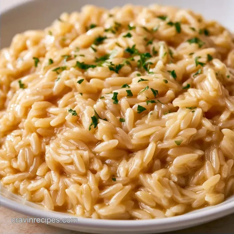 One Pot Creamy Orzo with Garlic