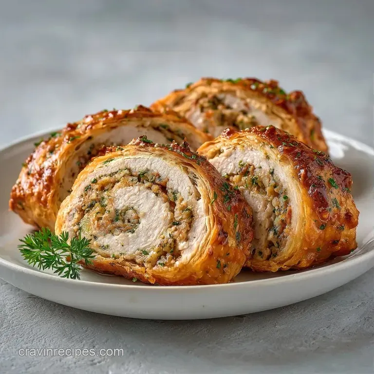 Neatly arranged pastry rolls on a white ceramic plate, paired with fresh parsley and a small bowl of tangy chutney.