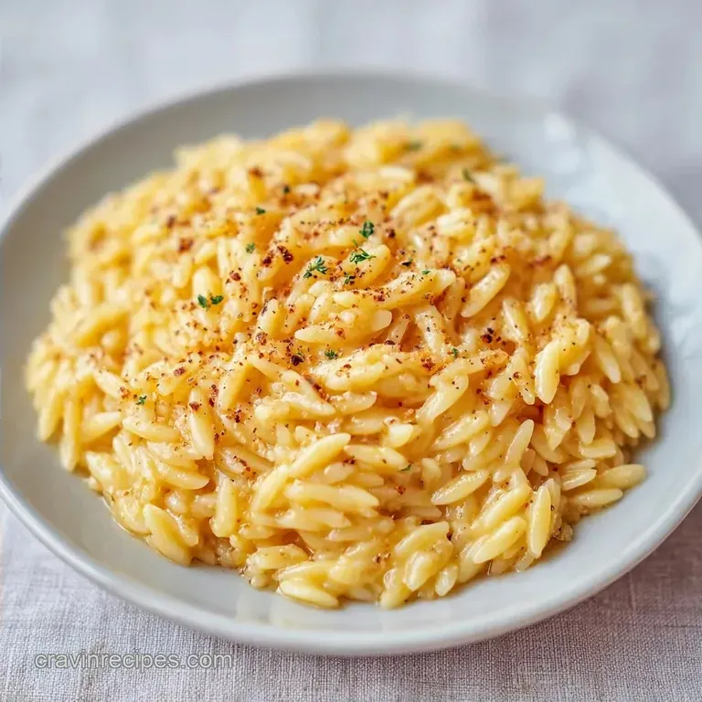Quick Parmesan Garlic Orzo: Creamy and One-Pot