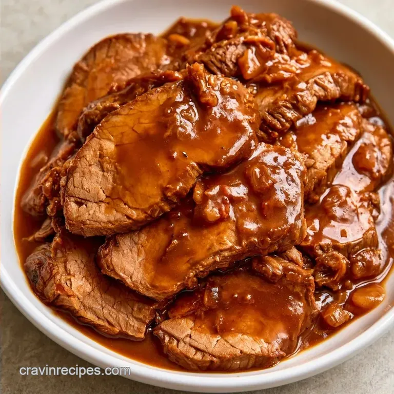 Slow Cooker Chuck Roast with Onion Soup Mix