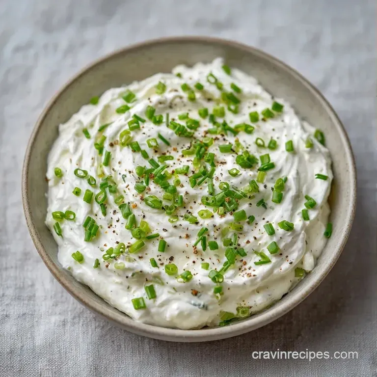 A white ceramic bowl of thick savory dip surrounded by a colorful arrangement of sliced carrots and green celery.
