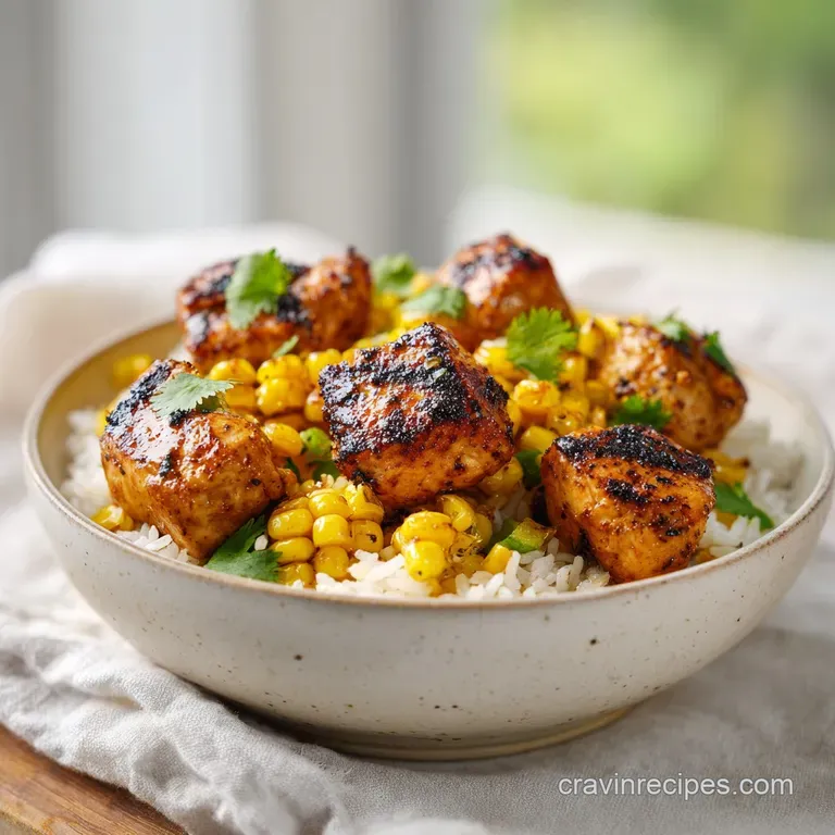 Street Corn Chicken Bowl: High-Protein