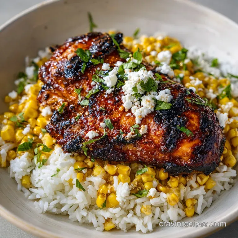 Protein-Packed Street Corn Chicken Bowl