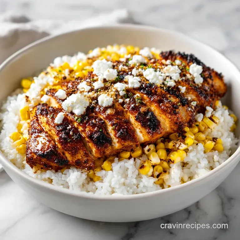 Street Corn Chicken Bowl: High Protein