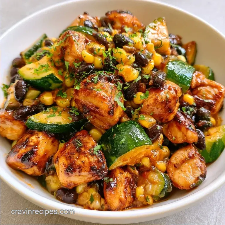 Tex Mex Chicken and Zucchini Recipe in 30 Minutes